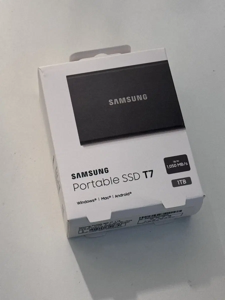 삼성 포터블 SSD T7 1TB